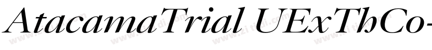 AtacamaTrial UExThCo字体转换